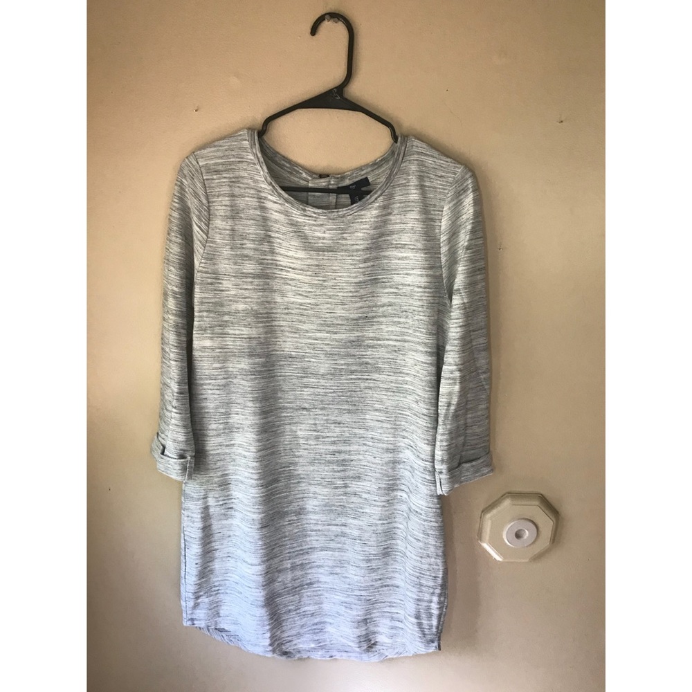 GAP Marled Knit Dress w/ Zipper Back Detail